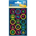 Naklejki Z-DESIGN foliowe neonowe-symbole AVERY ZWECKFORM 15szt. /55012/