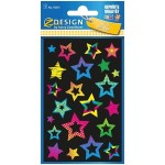Naklejki Z-DESIGN foliowe neonowe-gwiazdy AVERY ZWECKFORM 22szt. /55013/