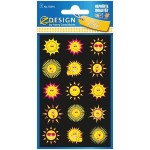 Naklejki Z-DESIGN foliowe neonowe-słoneczka AVERY ZWECKFORM 15szt. /55014/