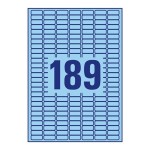 Etykiety usuwalne kolorowe Avery Zweckform; A4, 20 ark./op., 25,4 x 10 mm, niebieskie /L6048-20/