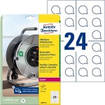 Usuwalne Tabliczki Inspekcyjne Avery Zweckform Średnica 20mm Białe 480 Etykiet 10 Arkuszy /L7804-10/