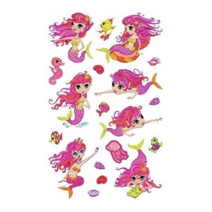 Naklejki Z-DESIGN brokatowe-syrenki AVERY ZWECKFORM 20szt. /56061/