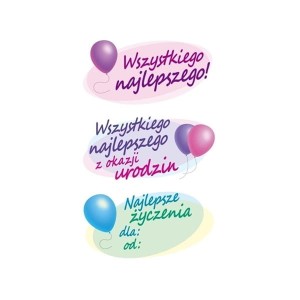 Naklejki Z-DESIGN-życzenia urodzinowe AVERY ZWECKFROM (do wyczerpania zapasów) /53125/
