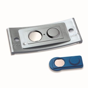 Identyfikator 70x30mm z magnesem  BADGEPOINT POLAR30 stal nierdzewna 10szt. /POL30MA66-10DR/