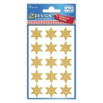 Naklejki Z-DESIGN błyszczące-gwiazdki AVERY ZWECKFORM 30szt. (BL3) /4112/
