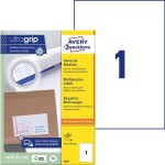 Etykiety recyklingowane trwałe uniwersalne Avery Zweckform; A4, 100 ark./op., 210 x 297 mm, białe /LR3478/