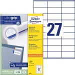 Etykiety trwałe uniwersalne Avery Zweckform; A4, 100 ark./op., 70 x 32 mm, białe /3479/