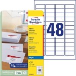 Etykiety adresowe białe Avery Zweckform; A4, 25 ark./op., 45,7 x21,2 mm /J4791-25/
