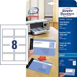 Wizytówki QuickClean; 85 x 54 mm, 80 szt., 260 g, matowe, białe, Avery Zweckform /C32015-10/