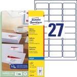 Etykiety adresowe białe Avery Zweckform; A4, 25 ark./op., 63,5 x 29,6 mm /J4792-25/