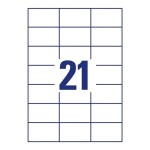 Etykiety trwałe uniwersalne Avery Zweckform; A4, 220 ark./op., 70 x 42,3 mm, białe /3652-200/