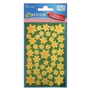 Naklejki Z-DESIGN-złote gwiazdy AVERY ZWECKFORM 96szt. /52806/